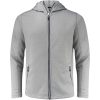 Hoodie Layback Gråmelerad Printer RED s – miniatyr 1