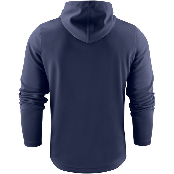 Hoodie Layback Marinblå Printer RED s – bild 2