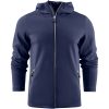 Hoodie Layback Marinblå Printer RED s – miniatyr 1