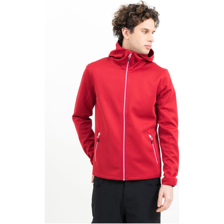 Hoodie Layback Röd Printer RED s – bild 2