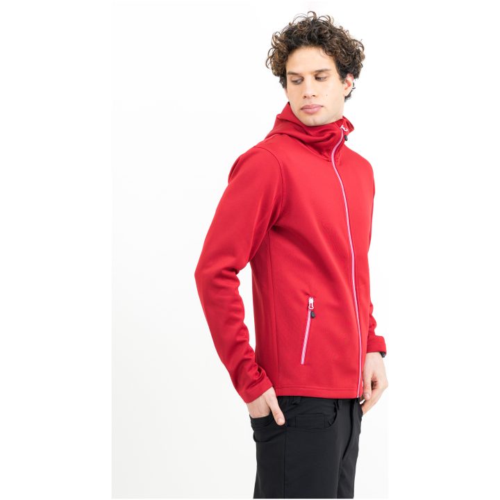 Hoodie Layback Röd Printer RED s – bild 4