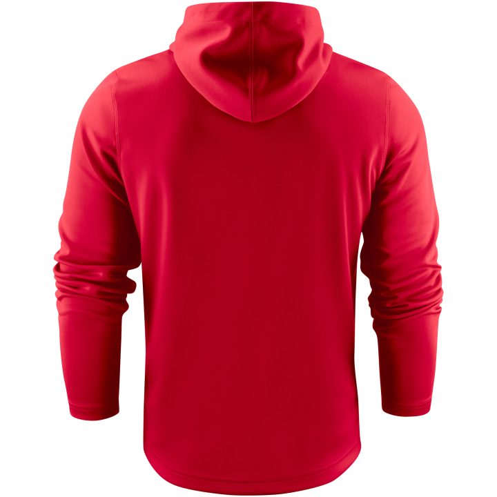 Hoodie Layback Röd Printer RED s – bild 7