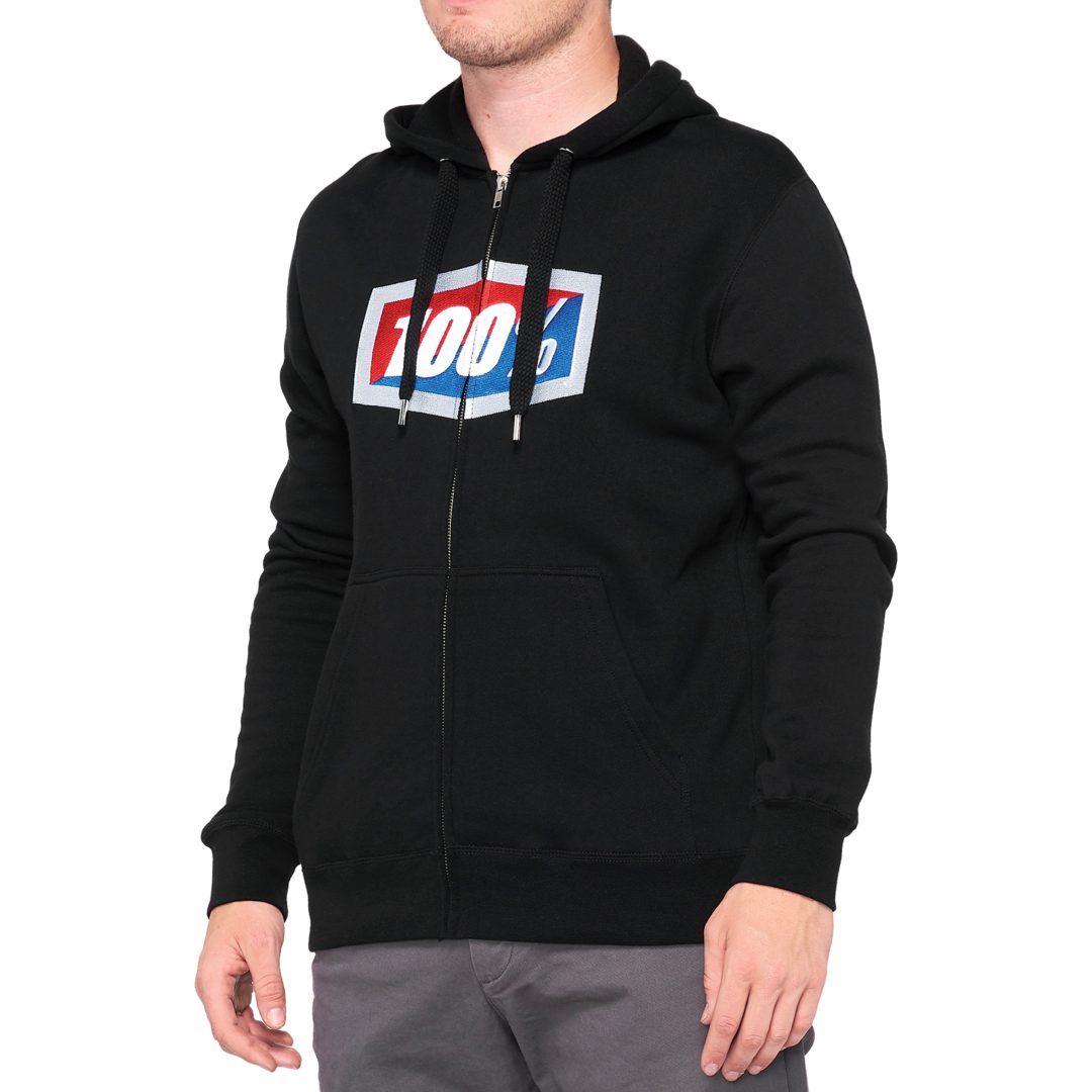 Hoodie Official Svart 100% Small – bild 3