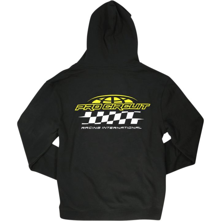 Hoodie Racer Zip Svart PRO CIRCUIT Large – bild 2