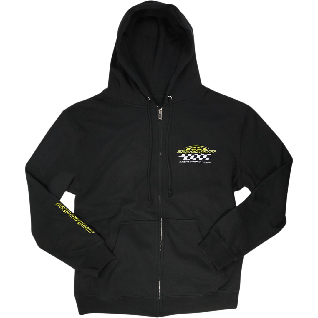 Hoodie Racer Zip Svart PRO CIRCUIT Large