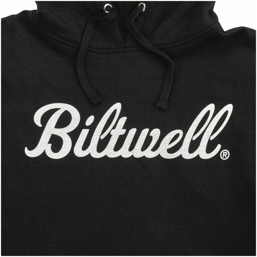 Hoodie Script Pullover Svart BILTWELL – bild 3