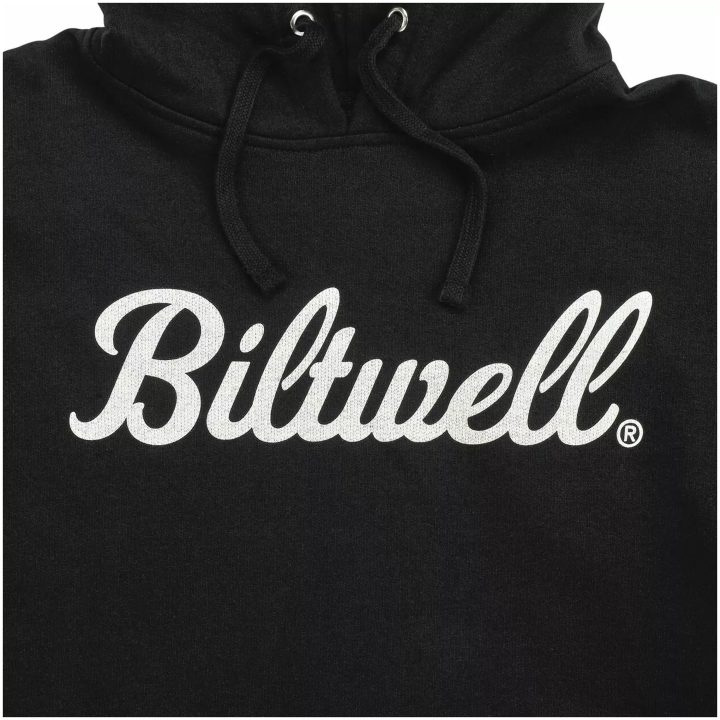Hoodie Script Pullover Svart BILTWELL – bild 3