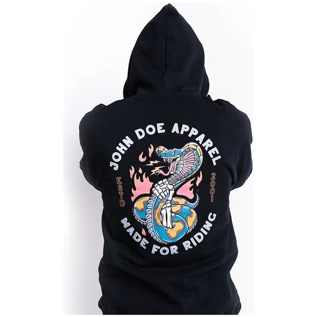 Hoodie Snake Ii Svart JOHN DOE Small – bild 3
