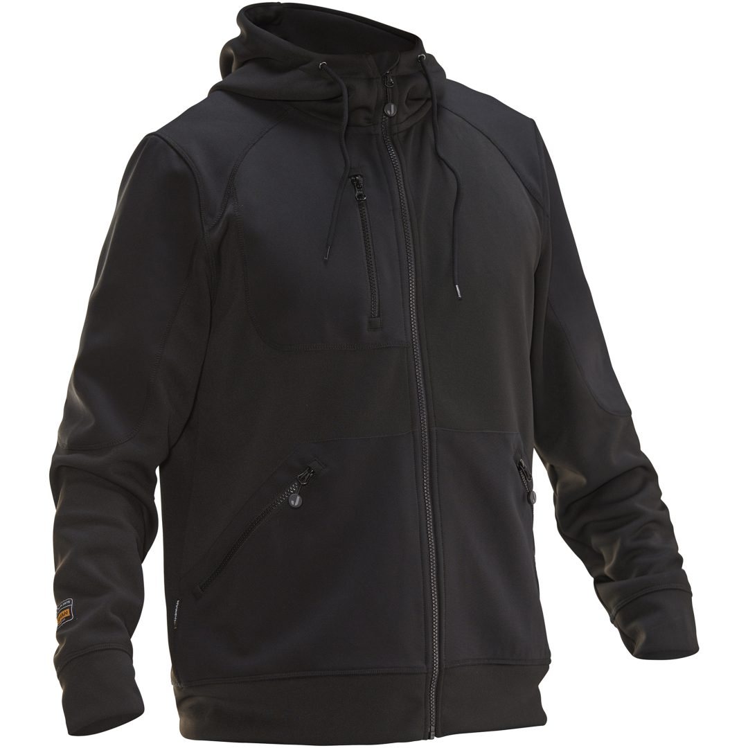 Hoodie Spun Dye 5303 Technical Svart Jobman XXXL