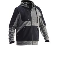 Hoodie Spun Dye 5303 Technical Svartmelerad/Svart Jobman