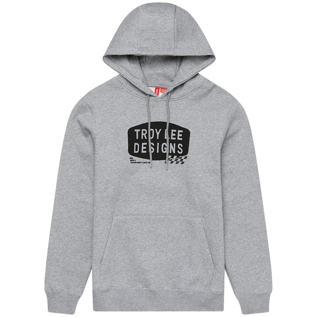 Hoodie Stamp Gråmelerad TROY LEE DESIGNS Medium
