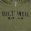 Hoodie Stencil Zip Olive BILTWELL – miniatyr 4