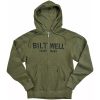Hoodie Stencil Zip Olive BILTWELL – miniatyr 1