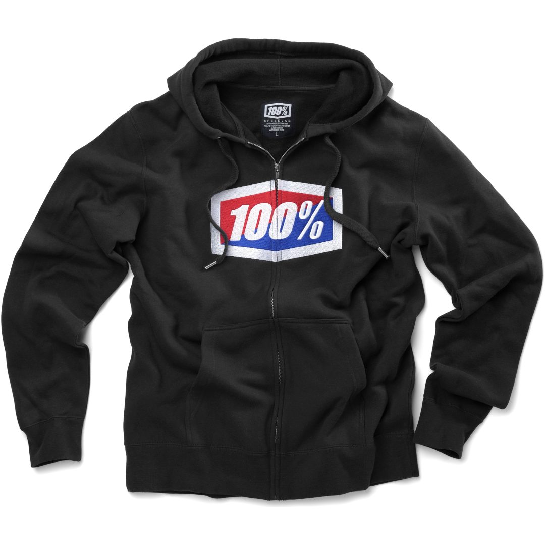 Hoodie Svart 100%