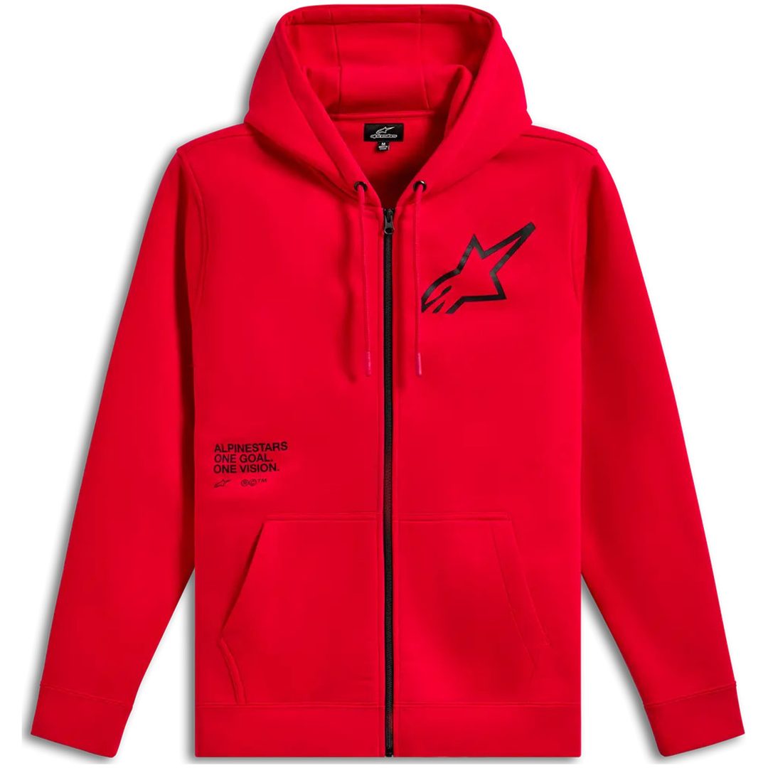 Hoodie Transverse Zip Röd ALPINESTARS Medium