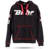 Hoodie Vintage Factory Svart/Röd BIHR Medium – miniatyr 1