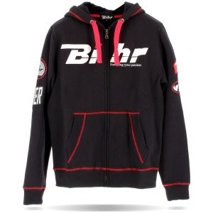 Hoodie Vintage Factory Svart/Röd BIHR