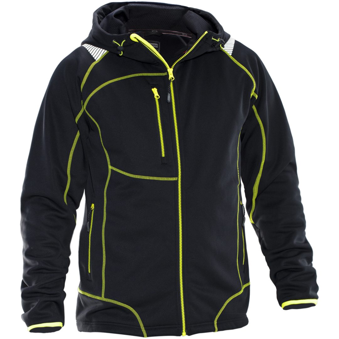 Hoodie Vision 5150 Advanced Svart/Gul Jobman XXXL