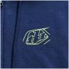 Hoodie Zip Up Badge Marinblå Salviagrön TROY LEE DESIGNS s – miniatyr 3