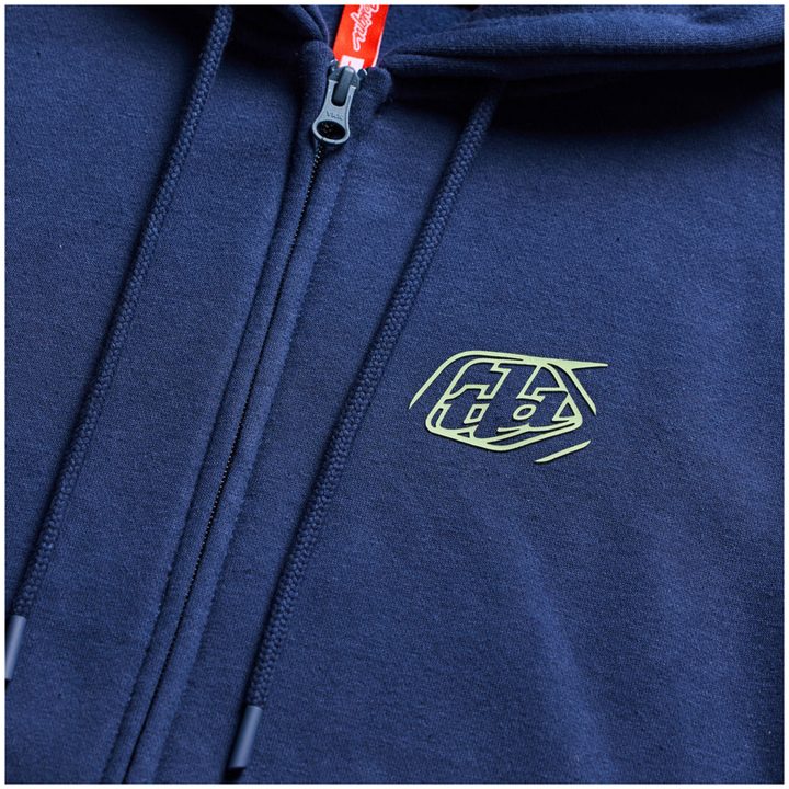 Hoodie Zip Up Badge Marinblå Salviagrön TROY LEE DESIGNS s – bild 8
