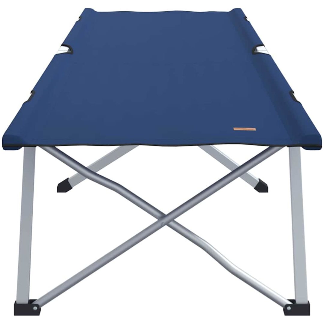 Hopfällbar Camping Säng Blå Metall, Tyg Hopfällbar vidaXL Standard – bild 4