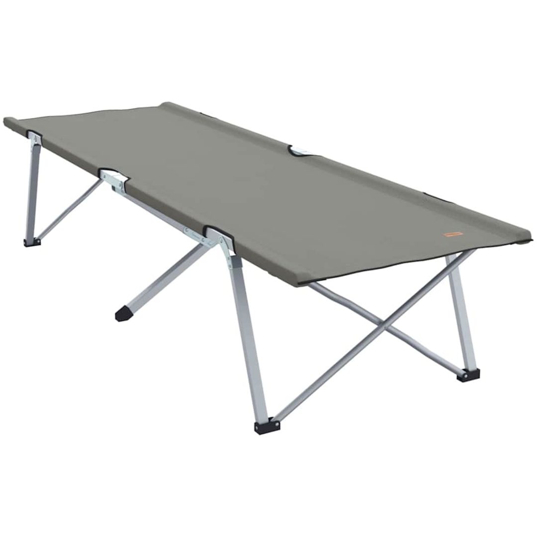 Hopfällbar Camping Säng Grå Aluminium Hopfällbar vidaXL Large – bild 2