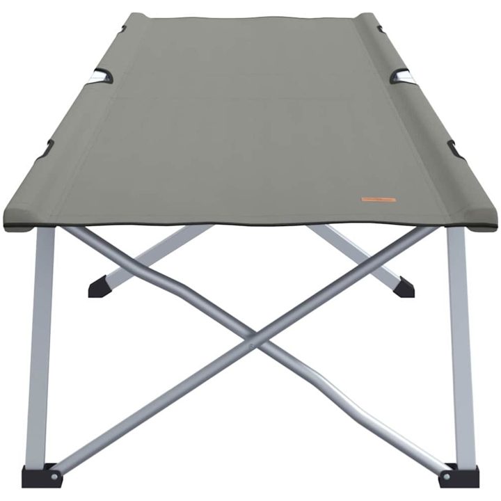 Hopfällbar Camping Säng Grå Aluminium Hopfällbar vidaXL Large – bild 4