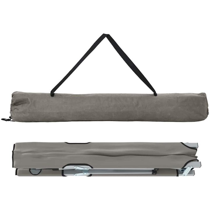 Hopfällbar Camping Säng Grå Aluminium Hopfällbar vidaXL Large – bild 5