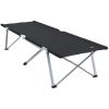 Hopfällbar Camping Säng med Bärväska Svart 600D Oxford Fabric vidaXL Medium – miniatyr 2