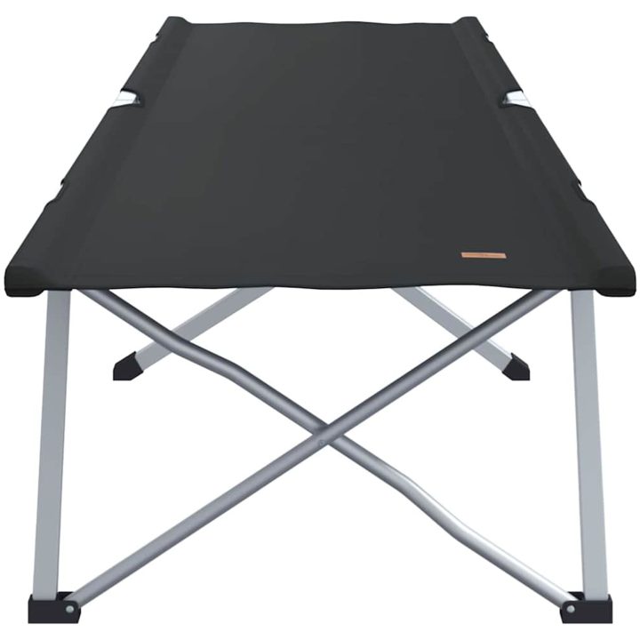 Hopfällbar Camping Säng med Bärväska Svart 600D Oxford Fabric vidaXL Medium – bild 4