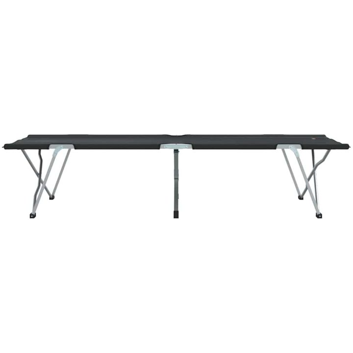 Hopfällbar Camping Säng med Bärväska Svart 600D Oxford Fabric vidaXL Medium – bild 6