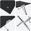 Hopfällbar Camping Säng med Bärväska Svart 600D Oxford Fabric vidaXL Medium – miniatyr 8