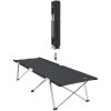 Hopfällbar Camping Säng med Bärväska Svart 600D Oxford Fabric vidaXL Medium – miniatyr 9