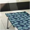 Hopfällbar Campingbed med Bärväska Bladmönster 600D Oxford-Tyg vidaXL Standard – miniatyr 3