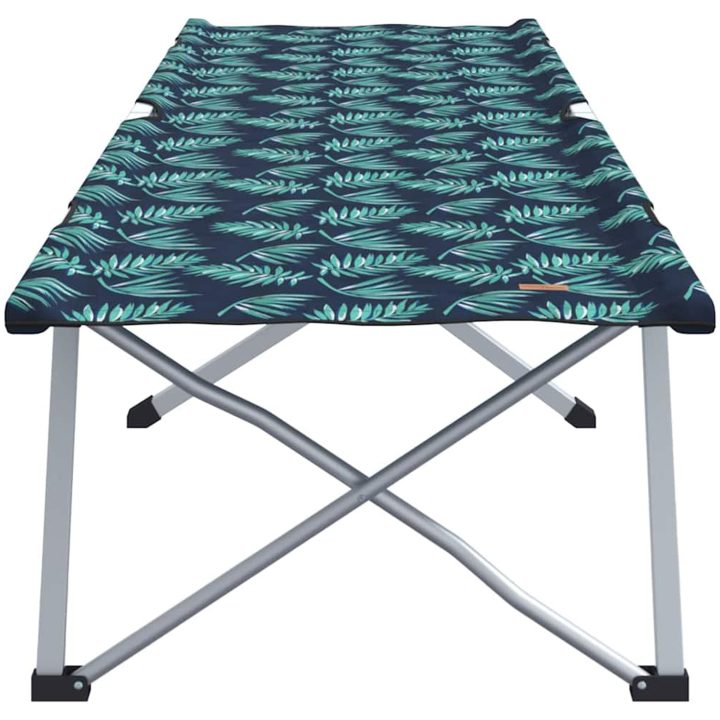 Hopfällbar Campingbed med Bärväska Bladmönster 600D Oxford-Tyg vidaXL Standard – bild 4