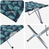 Hopfällbar Campingbed med Bärväska Bladmönster 600D Oxford-Tyg vidaXL Standard – miniatyr 8