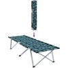 Hopfällbar Campingbed med Bärväska Bladmönster 600D Oxford-Tyg vidaXL Standard – miniatyr 9