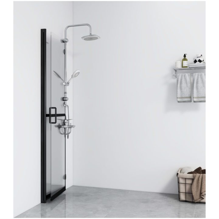 Hopfällbar duschvägg med klart ESG-glas vidaXL 70 x 190 cm – bild 3