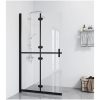 Hopfällbar duschvägg med klart ESG-glas vidaXL 70 x 190 cm – miniatyr 1