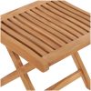 Hopfällbar fotpall 46,5x49x41,5 cm massiv teak vidaXL – miniatyr 5