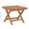 Hopfällbar fotpall 46,5x49x41,5 cm massiv teak vidaXL – miniatyr 6