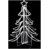 Hopfällbar julgran 2 st ljusslinga med LED varmvit 87x87x93 cm vidaXL – miniatyr 4