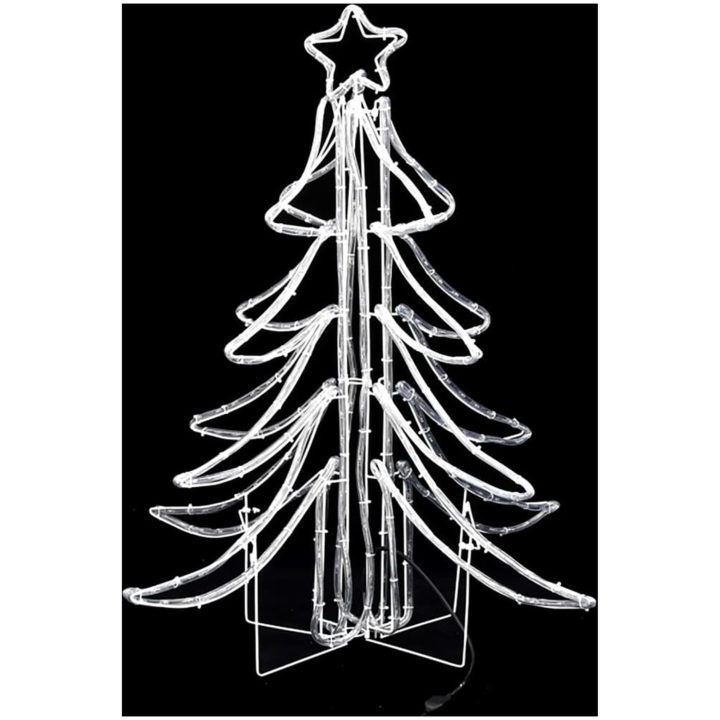 Hopfällbar julgran 2 st ljusslinga med LED varmvit 87x87x93 cm vidaXL – bild 4