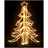 Hopfällbar julgran 3 st ljusslinga med LED varmvit 87x87x93 cm vidaXL – miniatyr 5