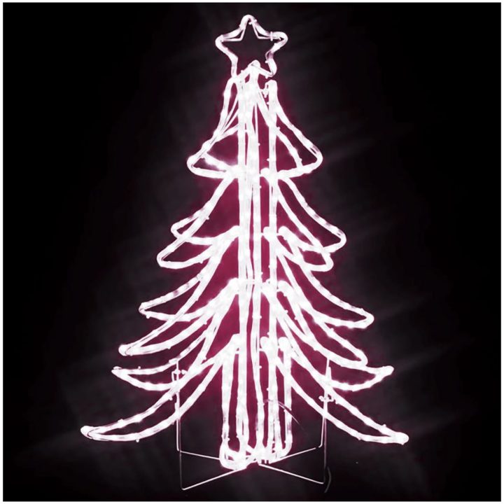 Hopfällbar julgran ljusslinga med LED varmvit 87x87x93 cm vidaXL – bild 3