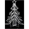Hopfällbar julgran ljusslinga med LED varmvit 87x87x93 cm vidaXL – miniatyr 4