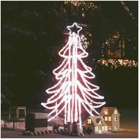 Hopfällbar julgran ljusslinga med LED varmvit 87x87x93 cm vidaXL