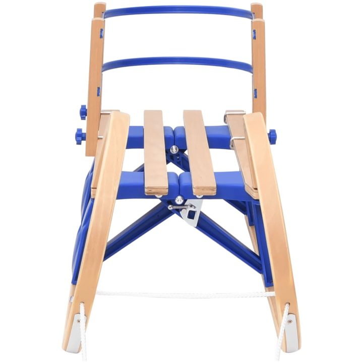 Hopfällbar kälke med ryggstöd 110 cm plywood vidaXL – bild 2