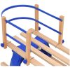 Hopfällbar kälke med ryggstöd 110 cm plywood vidaXL – miniatyr 5