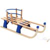 Hopfällbar kälke med ryggstöd trä 119 cm vidaXL – miniatyr 3